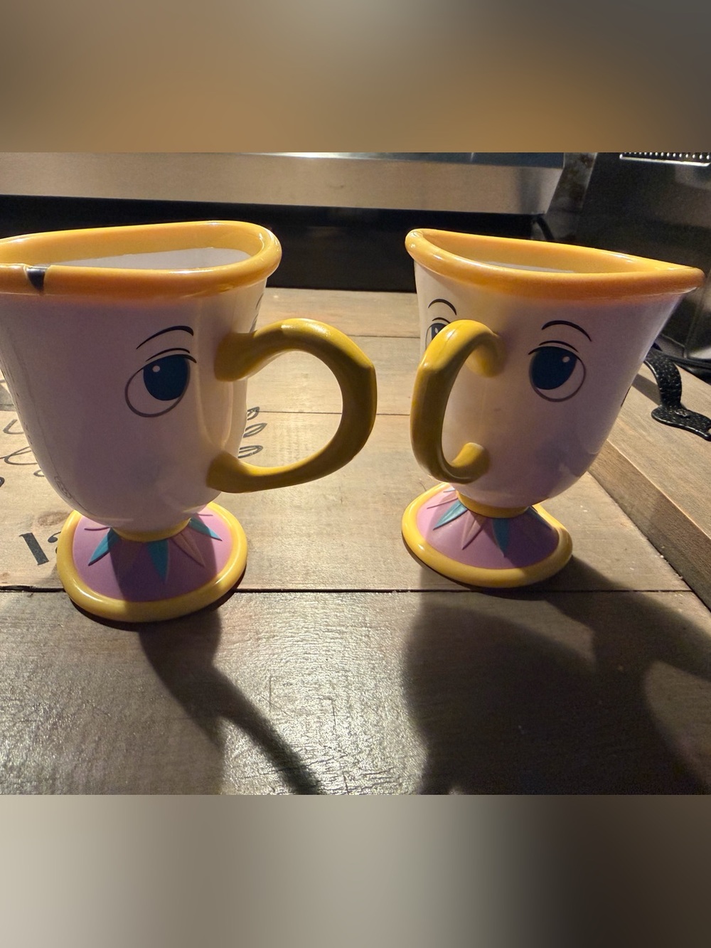 Disney beauty and the beast chip plastic cups
